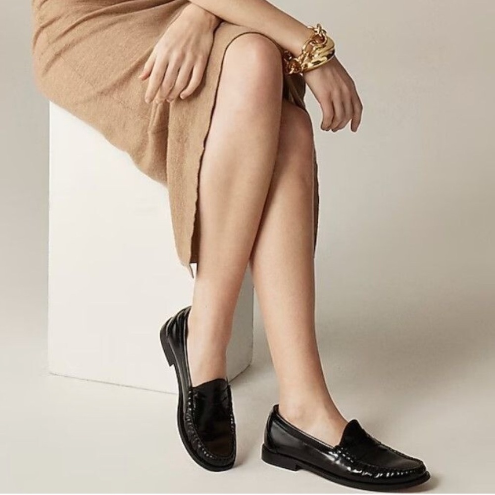 J. Crew Black Leather Loafers - Picture 9 of 9